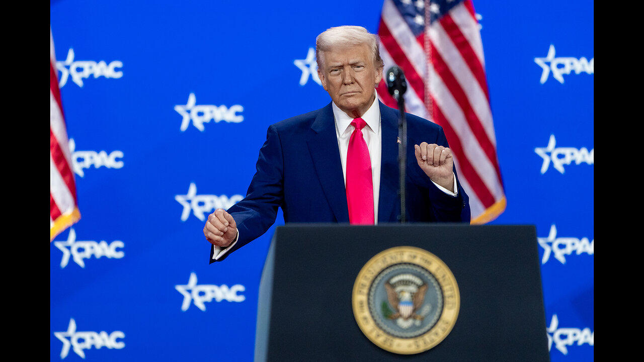 LIVE: President Trump hosts CPAC conference in Maryland