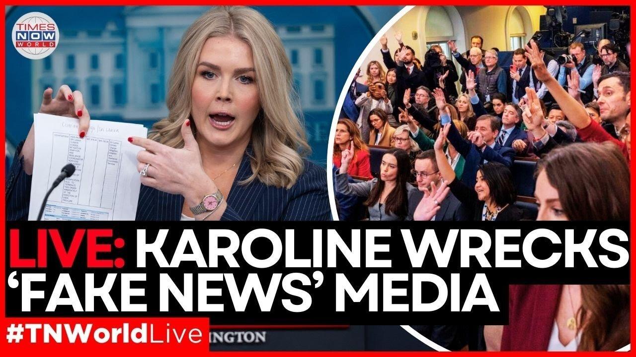 LIVE | Karoline Leavitt DESTROYS Mainstream Media – “They’re Nothing But LIARS!” | Times Now World