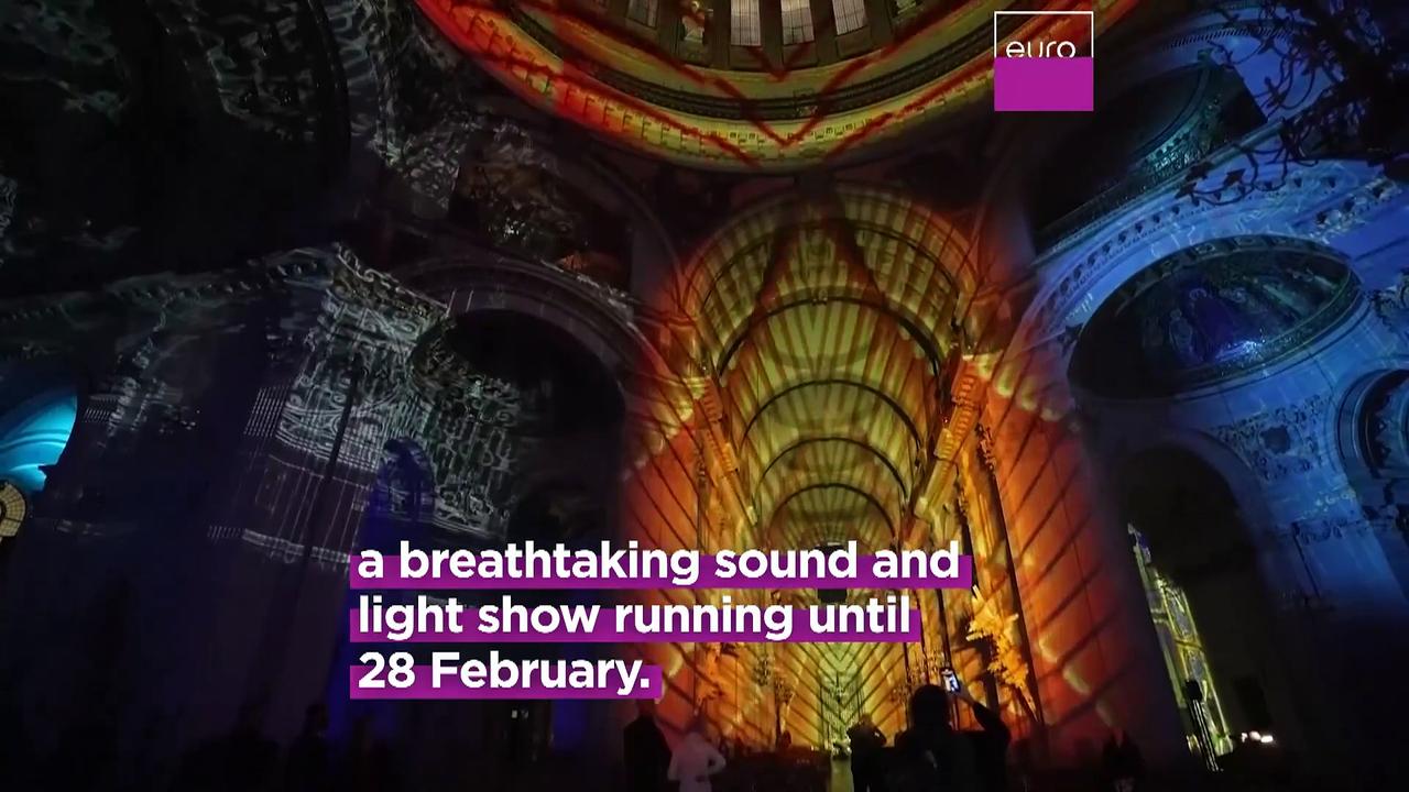 London's St. Paul’s Cathedral transformed by spectacular sound and light display