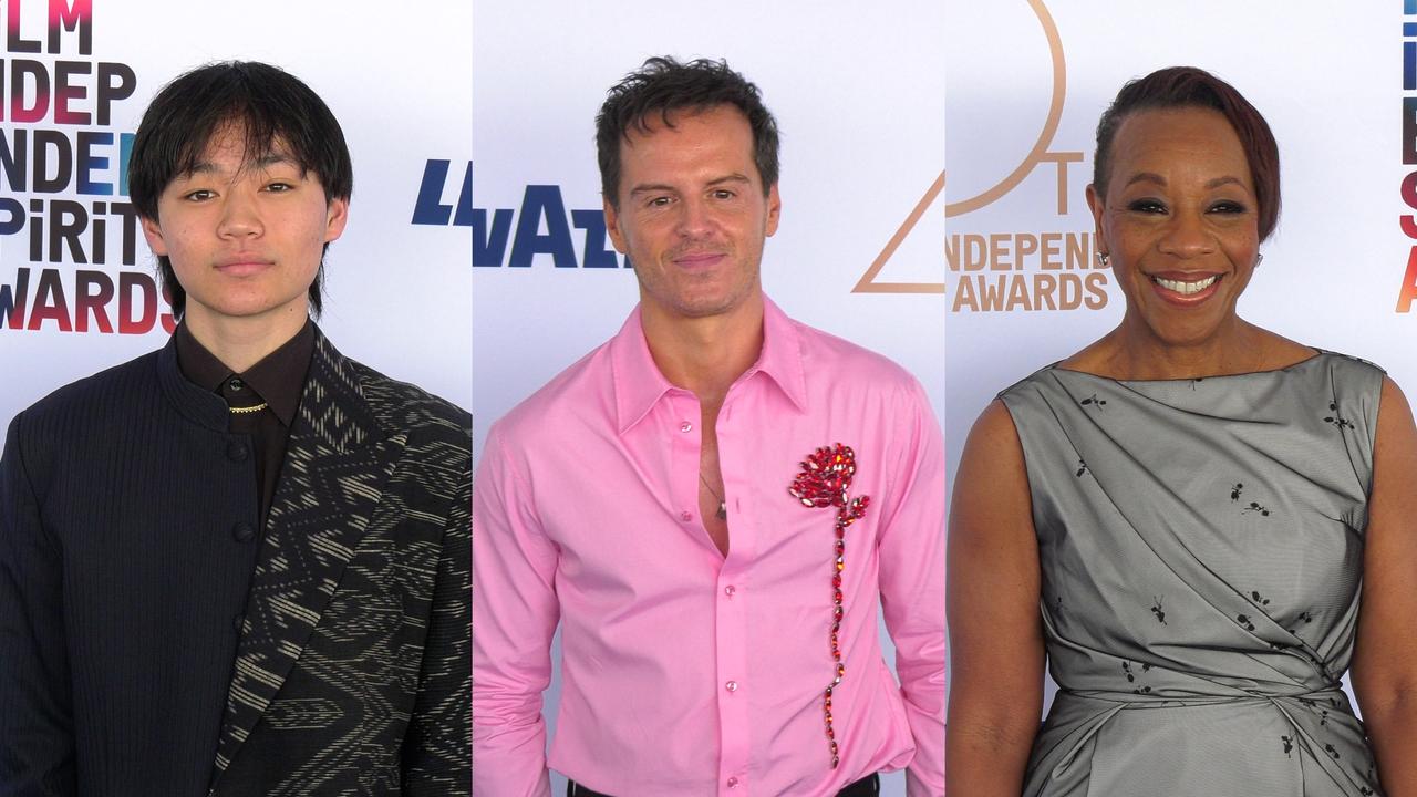 Izaac Wang, Andrew Scott, and Marianne Jean-Baptiste 2025 Film Independent Spirit Awards Blue Carpet Arrivals