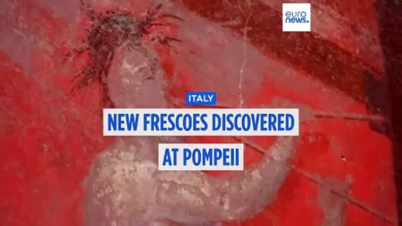 New frescoes discovered at Pompeii shed light on Bacchanalian mysteries