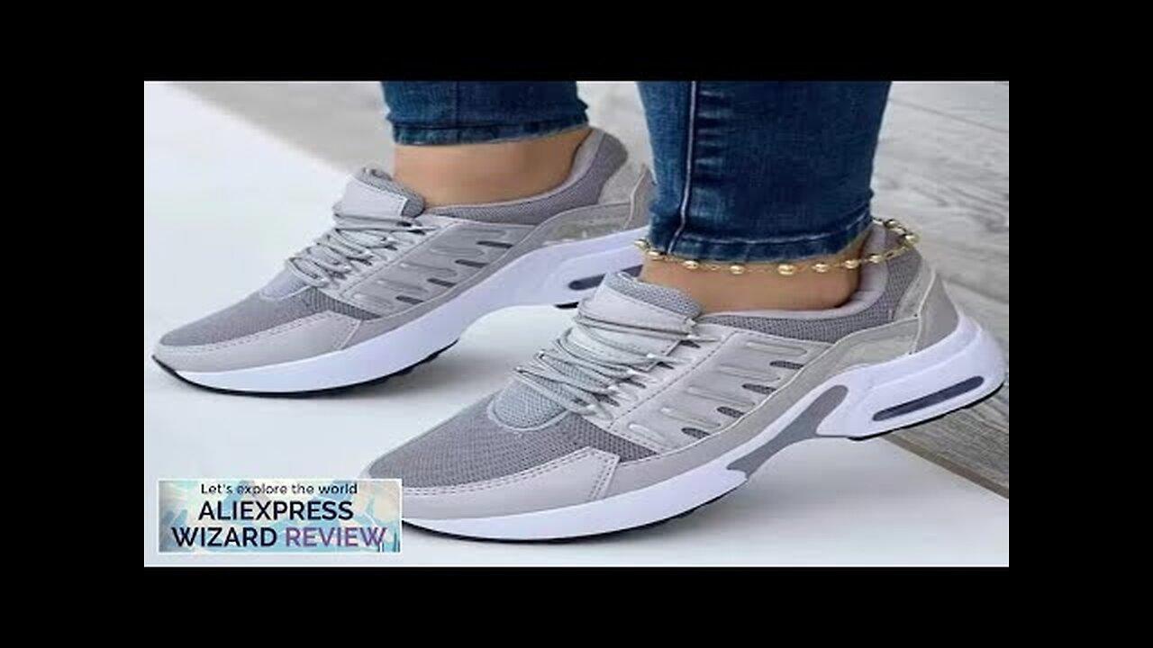 Fashion Woman Vulcanize Platform Casual Sneakers Women Flats Mesh Breathable Running Walking Review