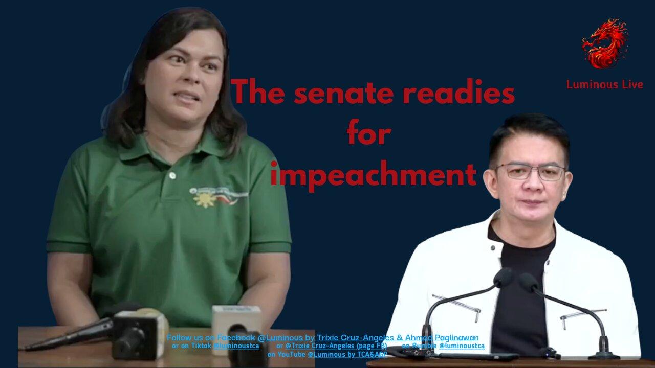 The senate readies for impeachment