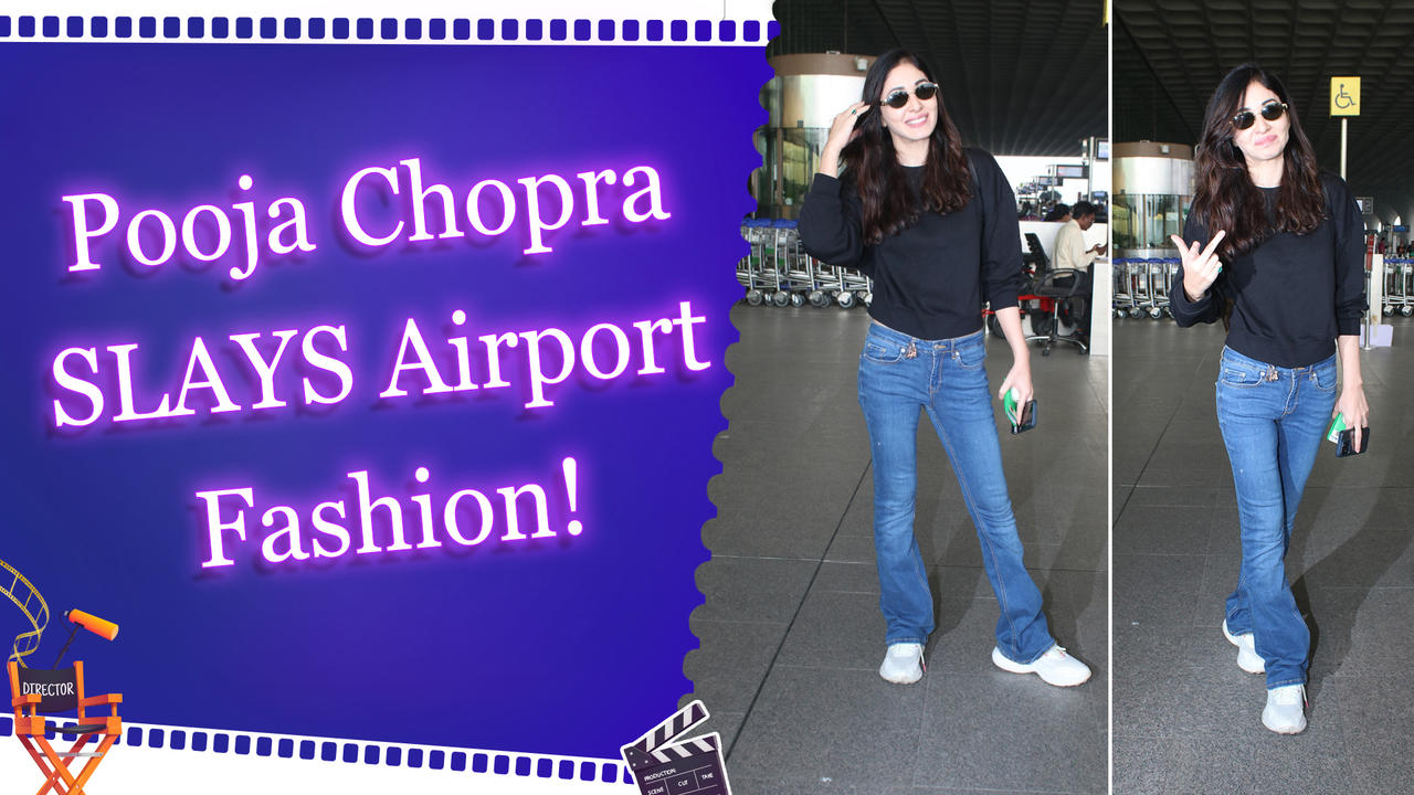 Pooja Chopra Spotted at the Airport in Casual Chic Statement