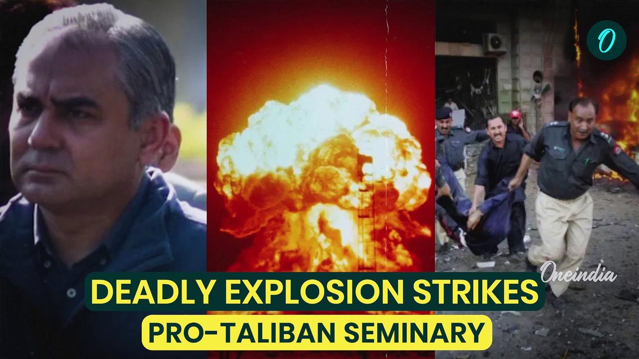 Shocking Moment When Bomber Detonates inside Pakistani Madrassa –Top pro-Taliban Cleric Among Dead