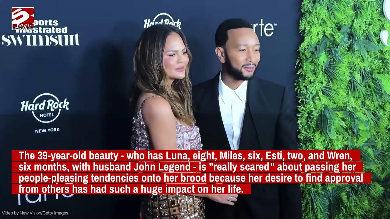 Chrissy Teigen feared her kids will inherit her people-pleasing tendencies