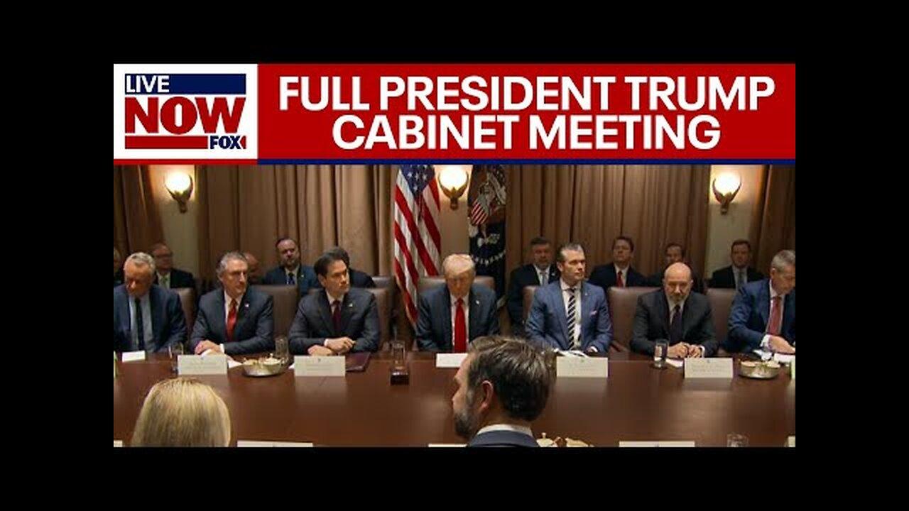 TRUMP CABINET MEETING: President Trump Hosts Meeting Along with Elon Musk and DOGE | FULL MEETING