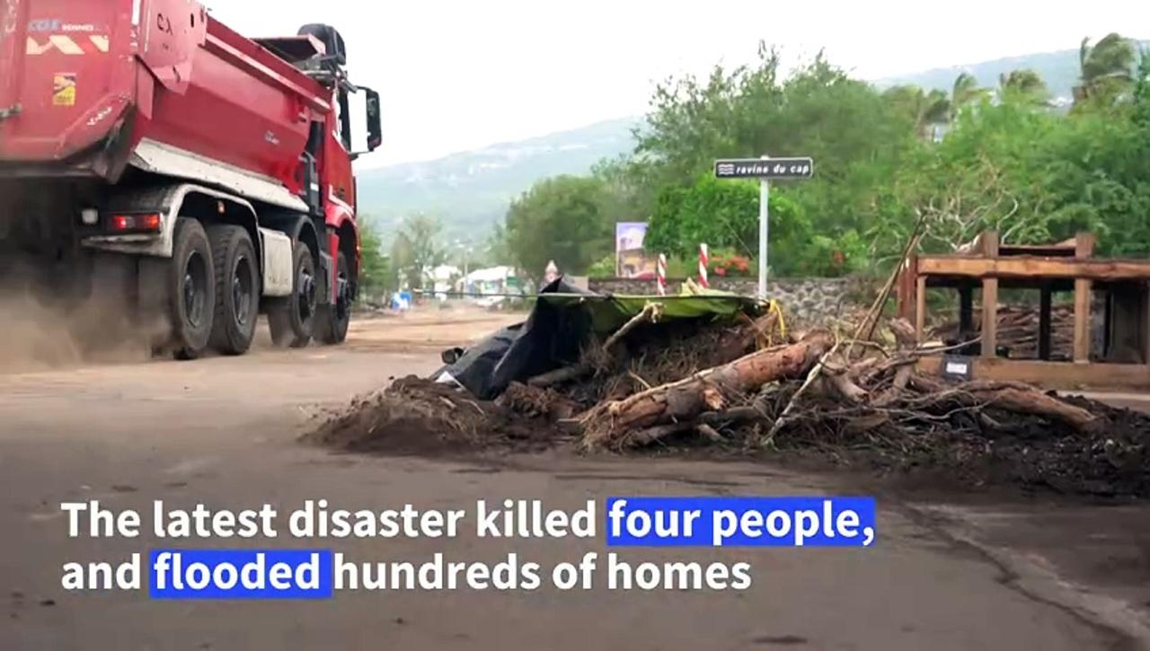 Reunion Island residents try to recover after Cyclone Garance