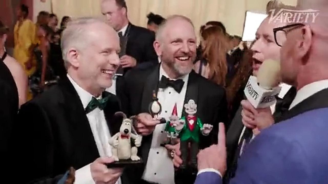 RICHARD BEEK, NICK PARK & MERLIN CROSSINGHAM Oscars 2025 Red Carpet