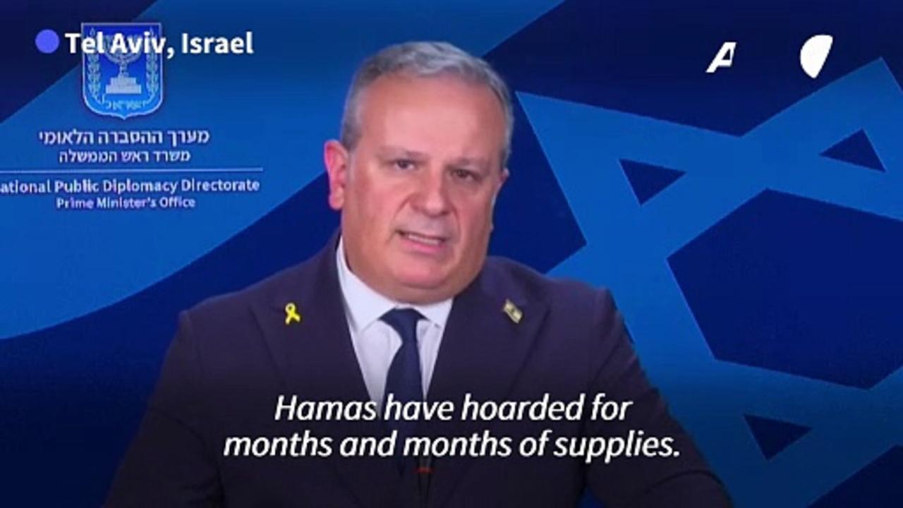 Israel govt says Hamas has 'enough food to fuel an obesity epidemic' in Gaza