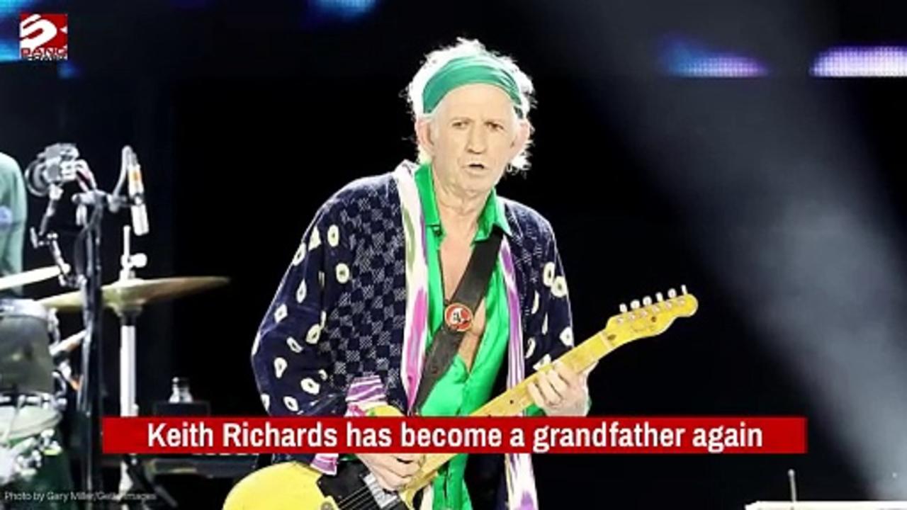 Keith Richards has become a grandfather again