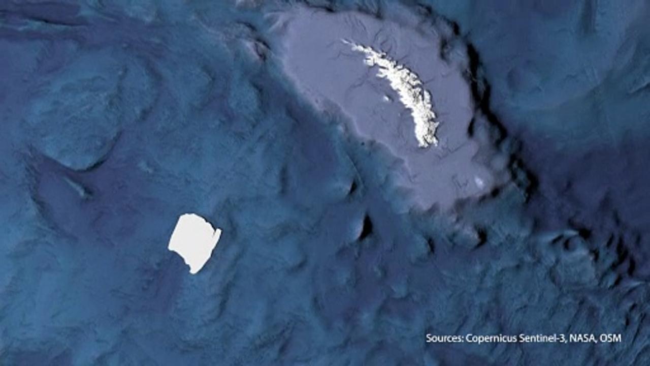 ANIMATED MAP: Trajectory of iceberg A23a