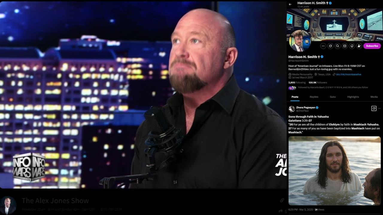 Live: The American Journal with @HarrisonHSmith, The Alex Jones Show with @RealAlexJones & The War Room with @OwenShroyer177