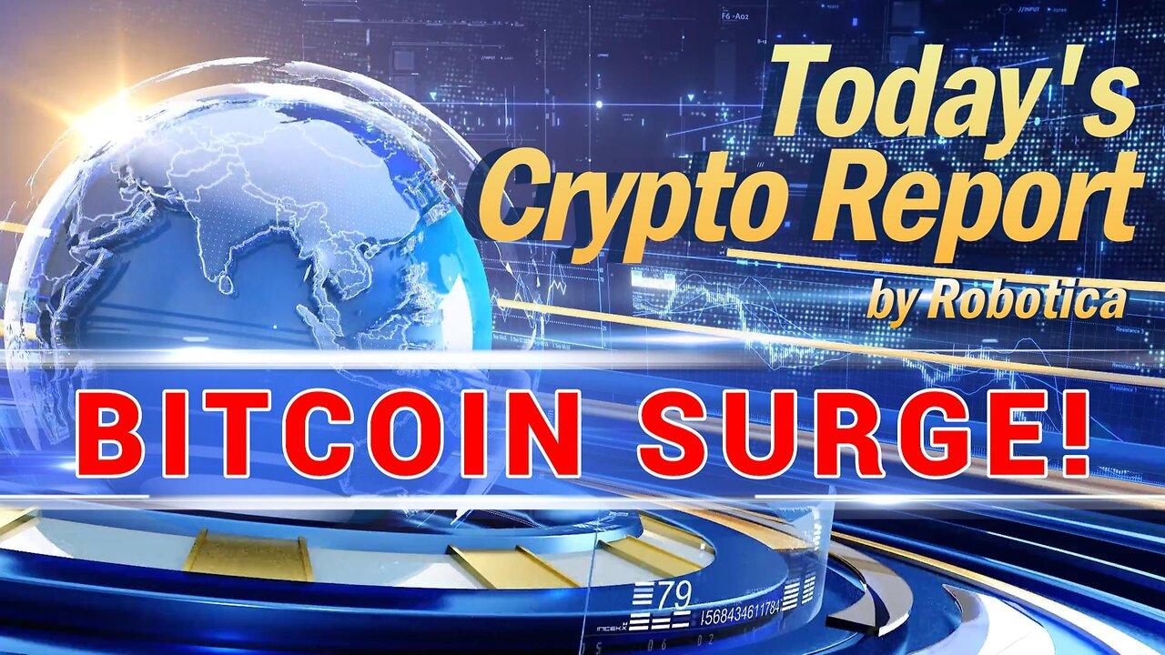 Todays Crypto Report - Bitcoin REBOUNDS!!