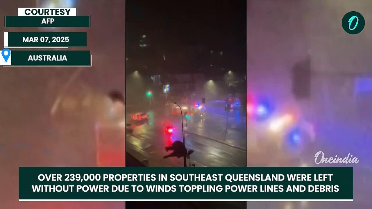 Australia Cyclone Alfred Update | Watch Shocking Video of Cyclone Ripping Off Parts Of A Building