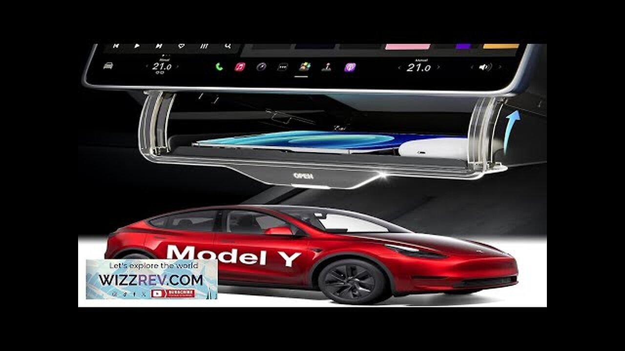 2024 Upgrade Tesla Model Y Accessories Under Screen Storage Box  Hidden Design Review