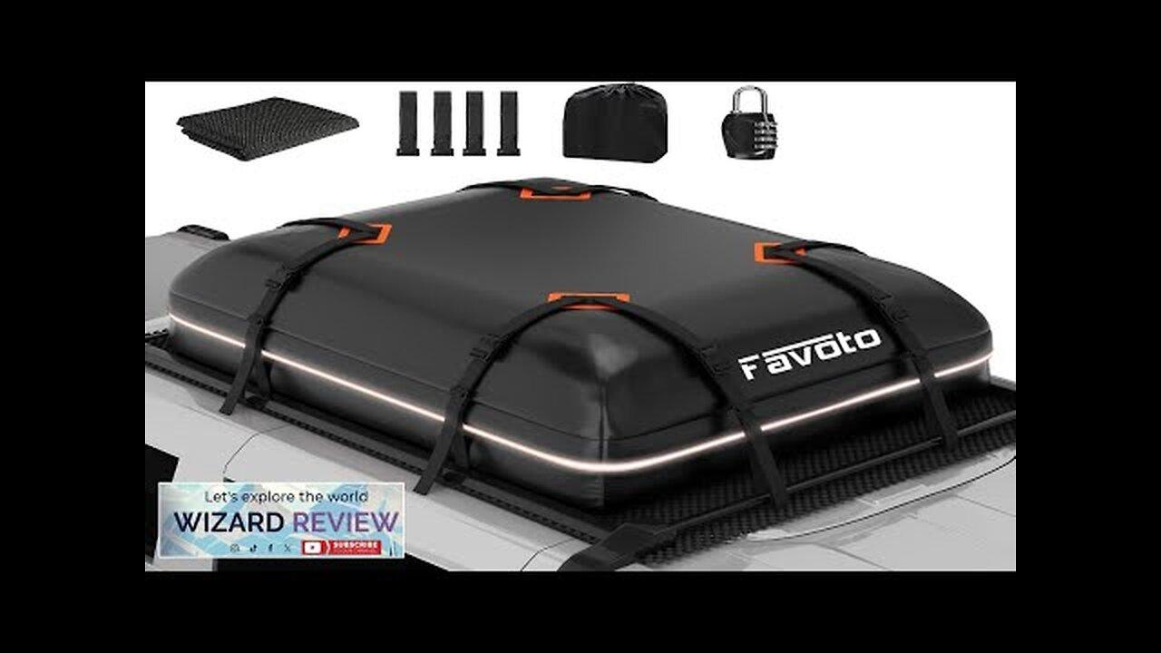 Favoto Car Rooftop Cargo Carrier Waterproof Roof Bag for All Cars Review