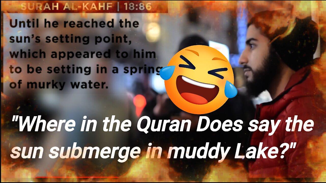 How Muslim Lantern Refute " the sun set in muddy spring?"