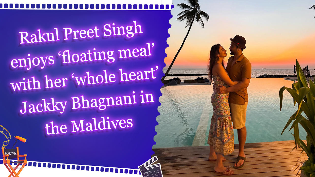 Rakul Preet Singh enjoys ‘floating meal’ with her ‘whole heart’ Jackky Bhagnani in the Maldives 