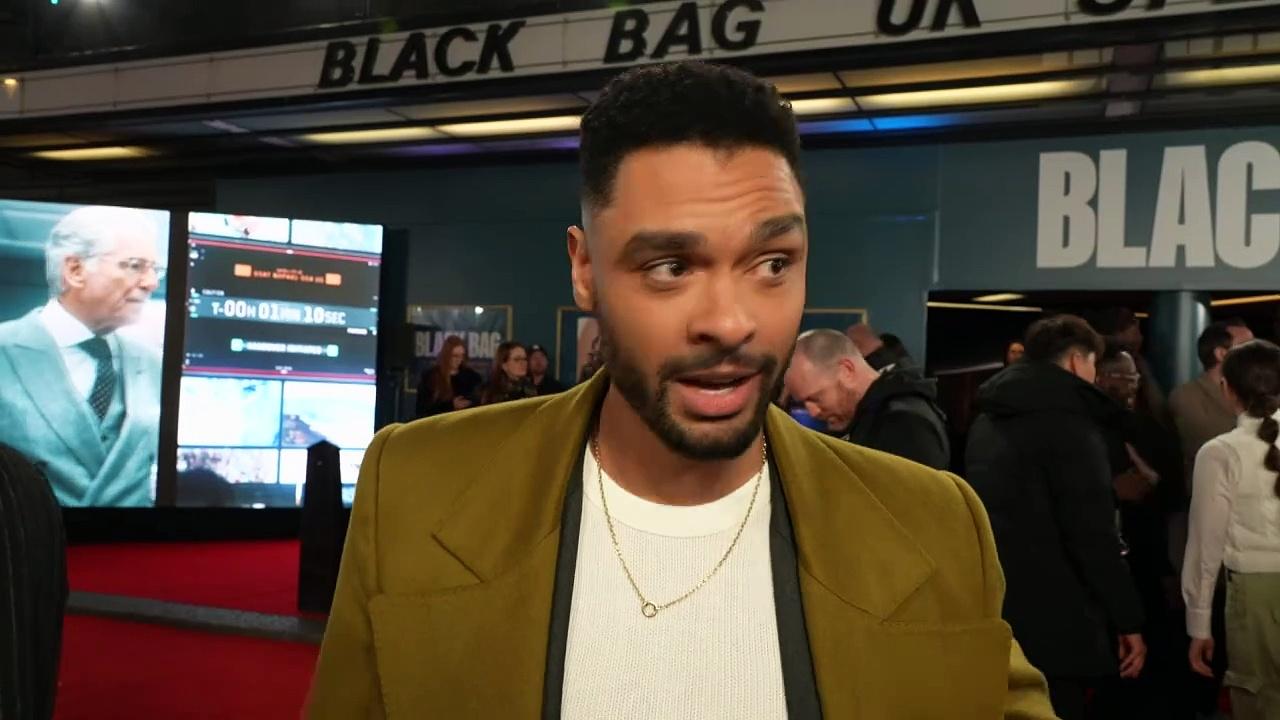 Regé-Jean Page TOLD OFF by Pierce Brosnan on Black Bag!