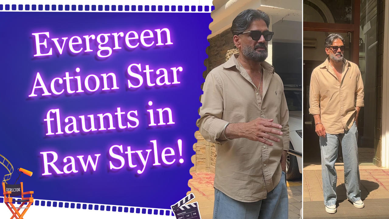 Bollywood's evergreen action star Suniel Shetty spotted in Style!    