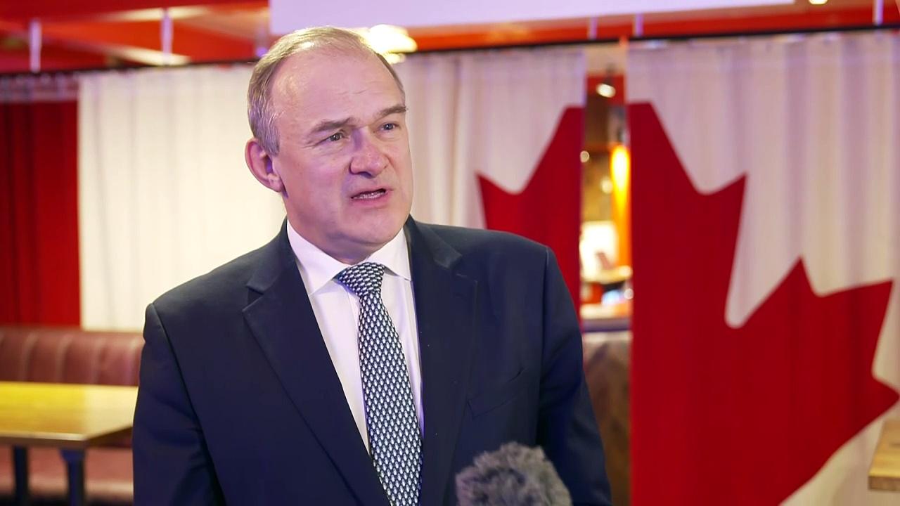 Ed Davey says UK should retaliate against US tariffs