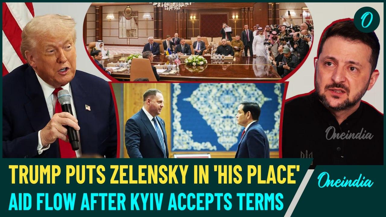 Donald Trump 'FORCES' Zelensky to Accept U.S Ceasefire Terms in Jeddah: Military Aid Only After...