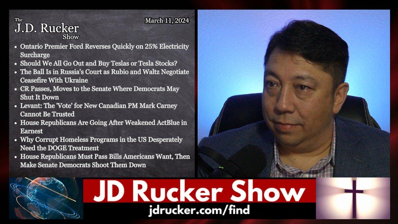 JD Rucker Show: CR Passes, ActBlue Is Getting Caught, Codifying DOGE, Canada Backs Down, and More