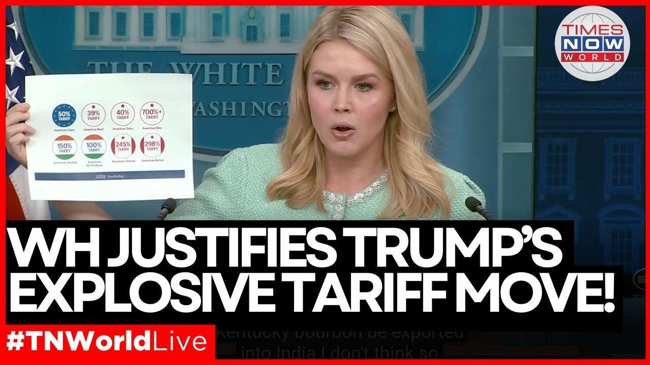 WHITE HOUSE LIVE: SHOCKING! Karoline Holds Press Briefing as Trump Threatens More Tariffs