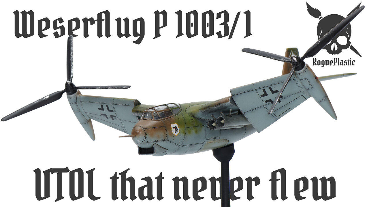 Building a Paper Luftwaffe Plane From Amusing Hobby, The Weserflug P.1003/1