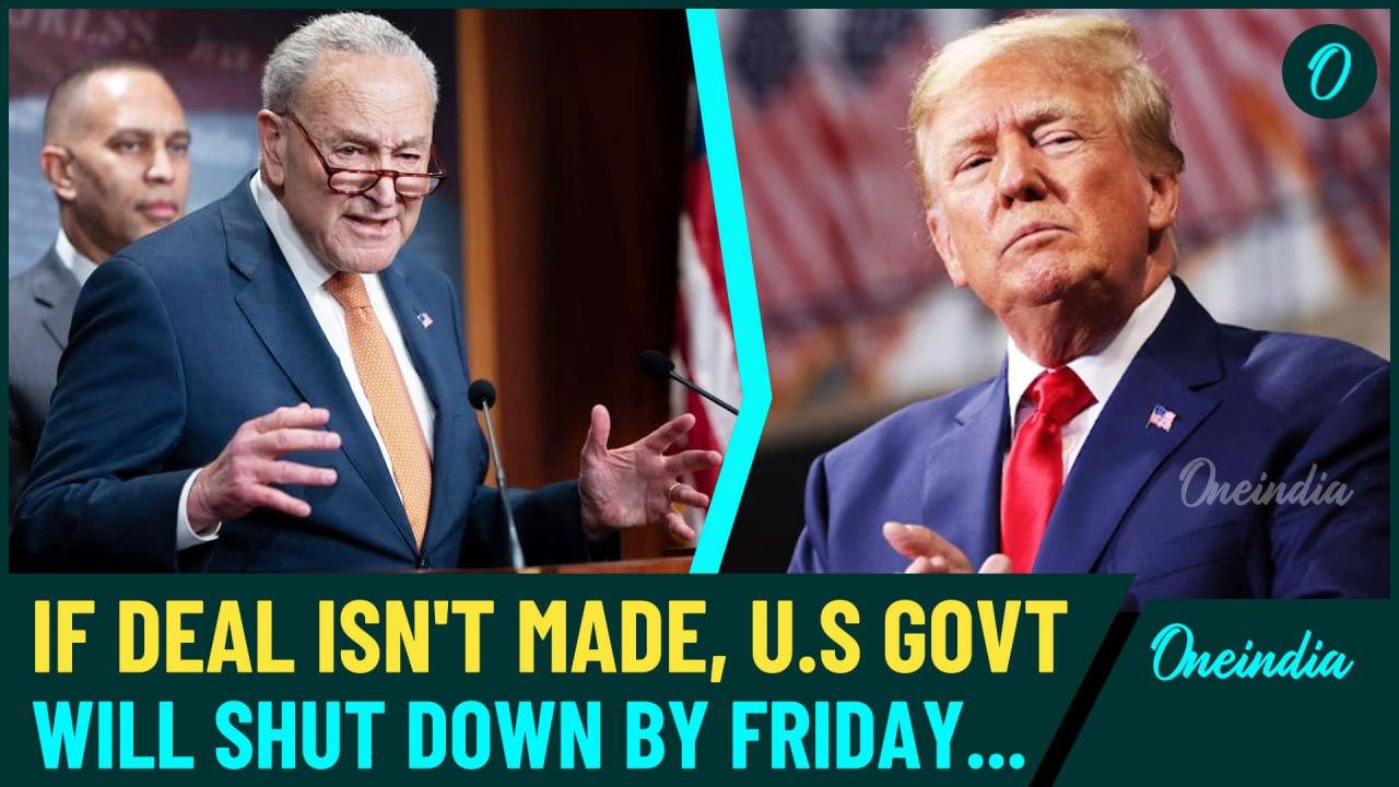 Trump Government Shutdown By Friday | Chuck Schumer Says Democrats Will Block GOP Funding Bill