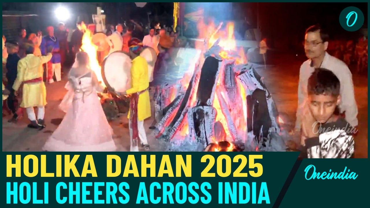 Holi 2025: Holika Dahan Lights Up India with - One News Page VIDEO