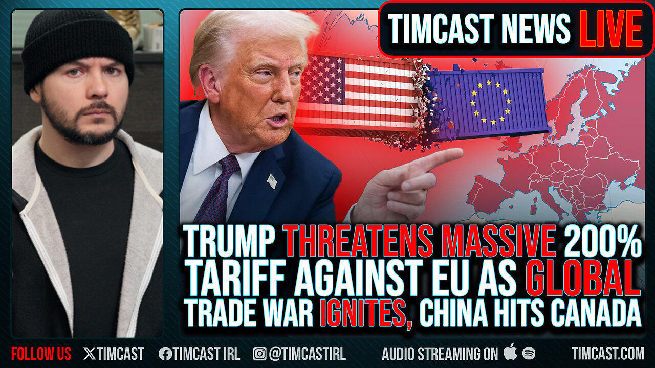 Trump THREATENS MASSIVE 200% Tariff Against EU As GLOBAL - newsR VIDEO