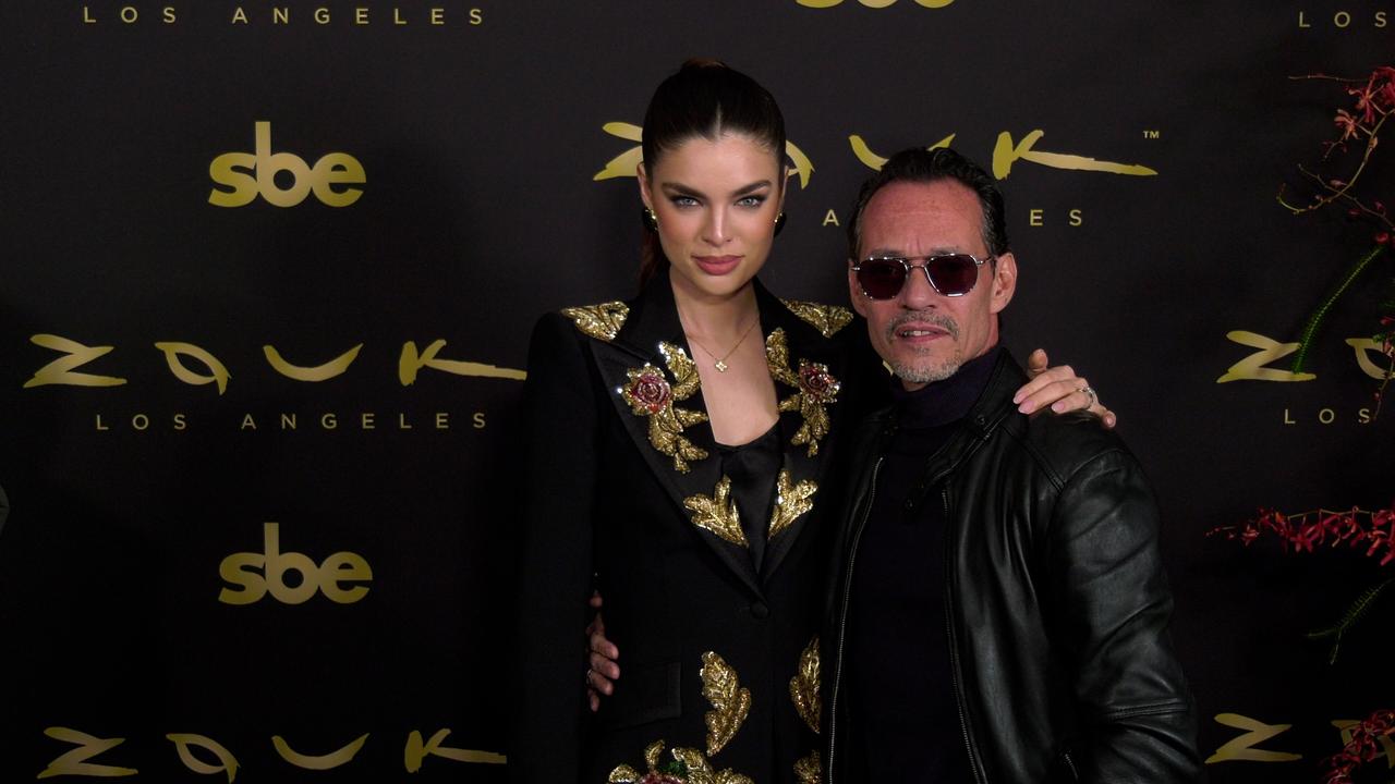 Nadia Ferreira and Marc Anthony 'Zouk LA Grand Opening Preview' Black Carpet Arrivals