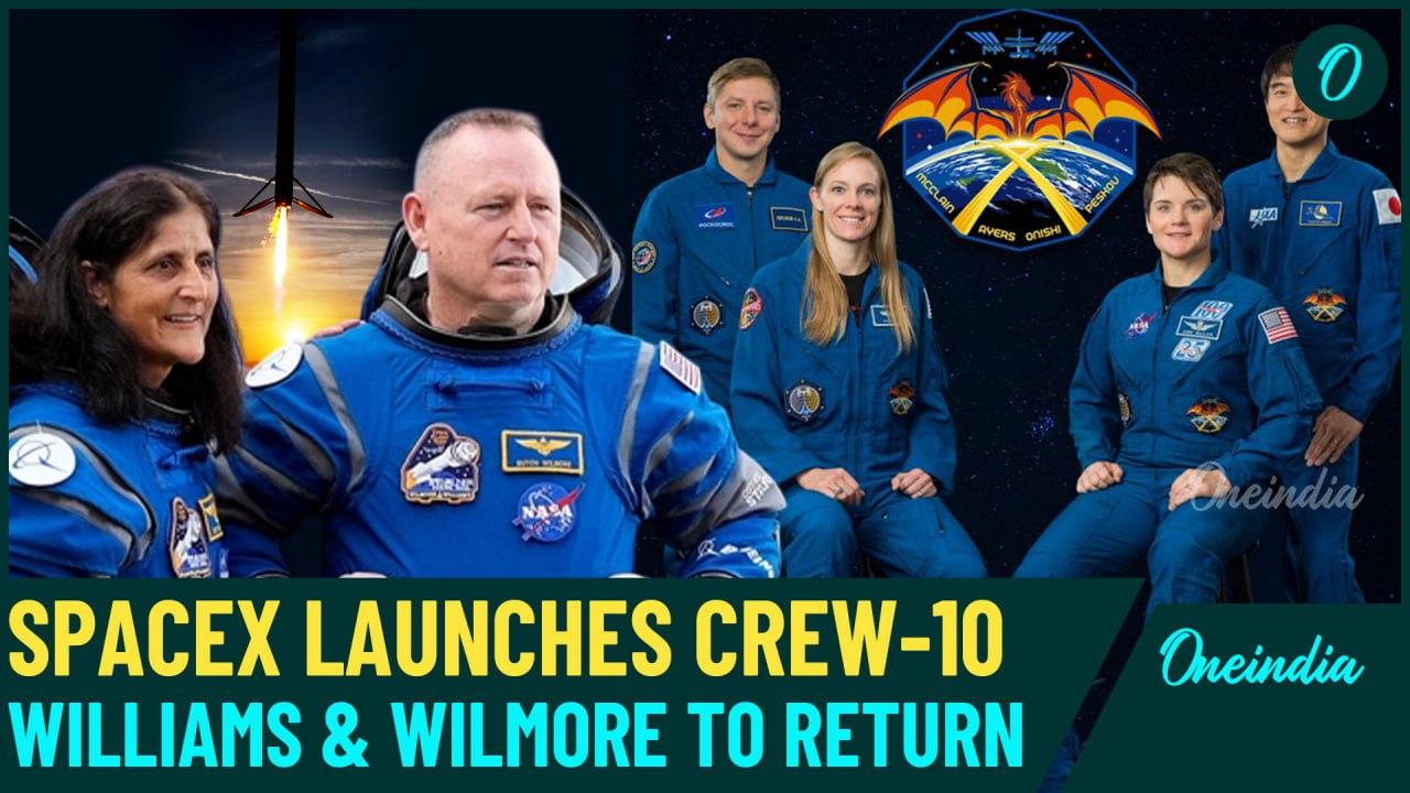 SpaceX Crew-10 Lifts Off On Falcon-9 | Sunita Williams Set For Homecoming After 9 Months At ISS