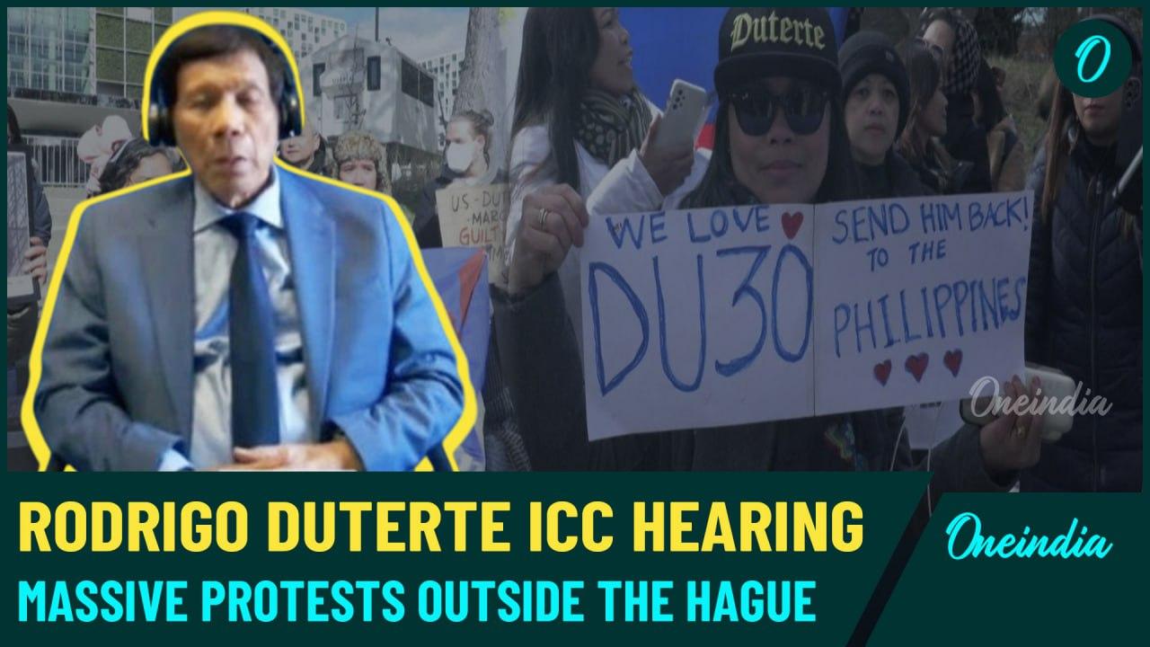 Duterte ICC Hearing | Duterte Supporters and Opponents Face Off in Massive Protest Outside ICC