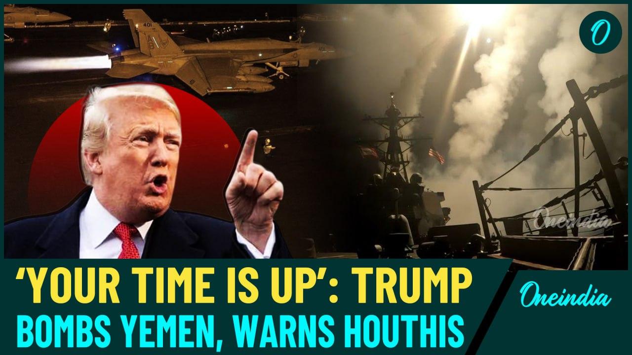 Trump’s Fiery Warning to Houthis as U.S Rains Bombs on Yemen’s Sana’a; ‘HELL WILL RAIN DOWN…’