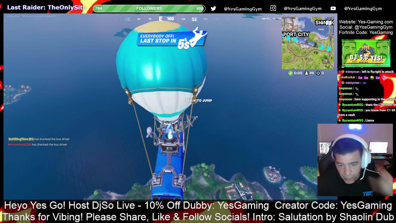 Epic Sunday on Fortnite Daily Show Live with Host DjS Oh YES! Gaming in Fishers