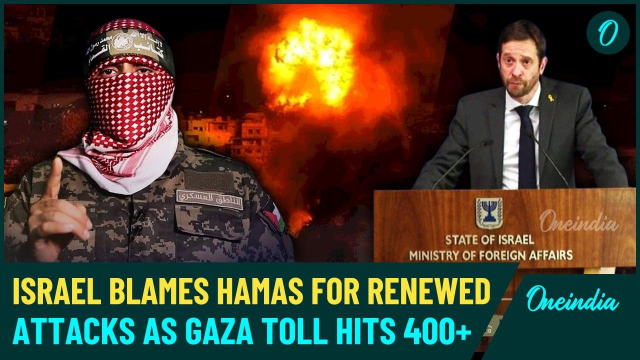 Israel Blames Hamas For Brutal Airstrikes; Says Fighting Resumed After 'Hamas Denied US Proposals'