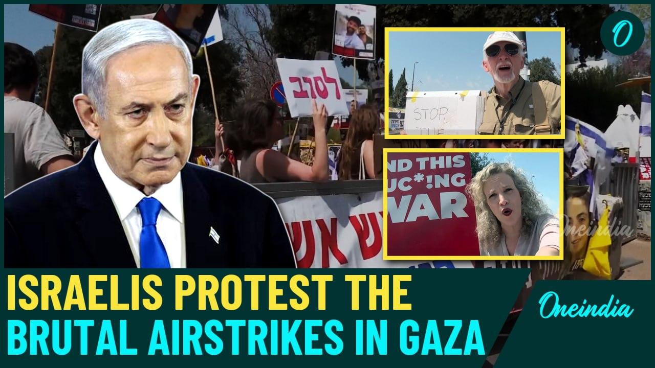 'Vicious Netanyahu' | Massive Anti-Netanyahu Protests in Israel After Airstrikes Kill 400+ in Gaza