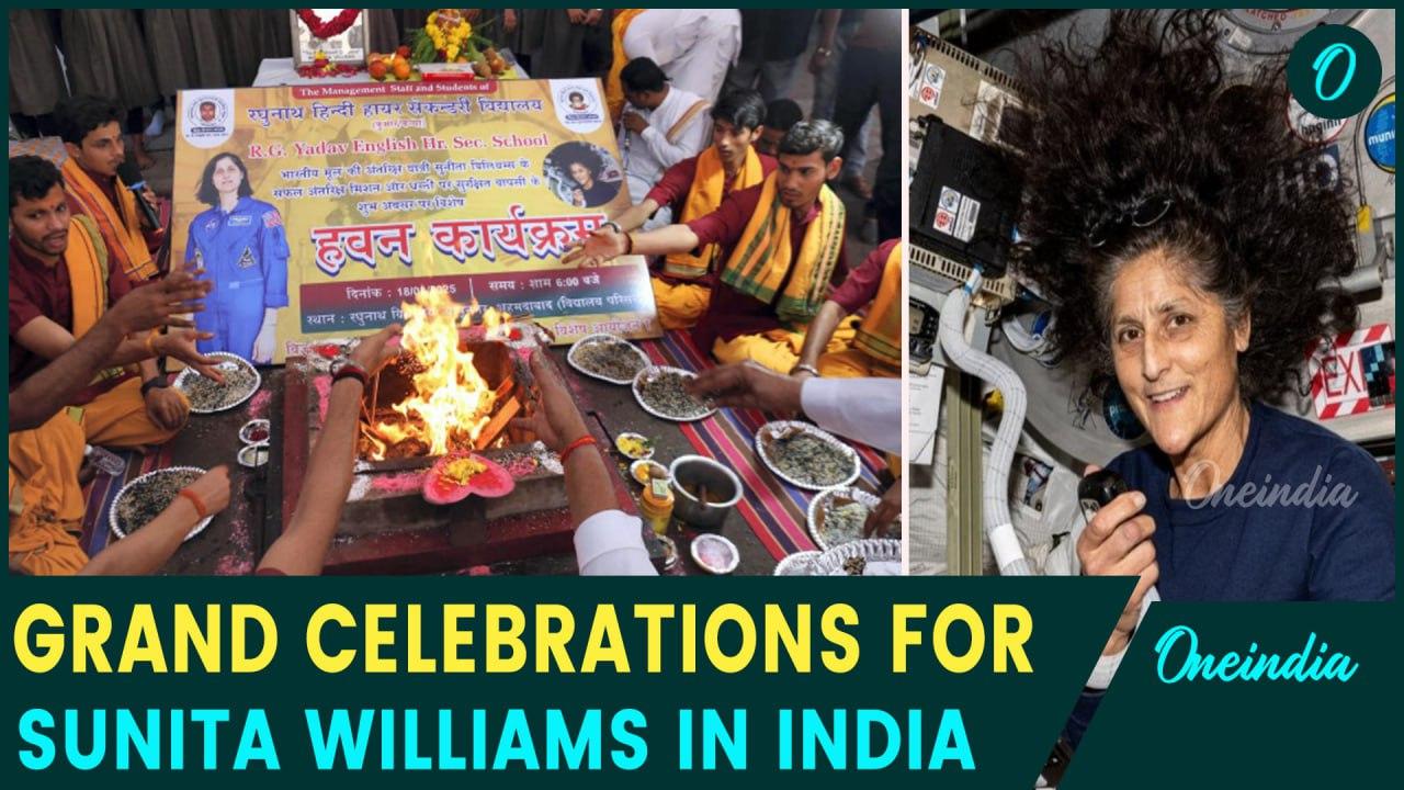 Sunita Williams Homecoming: Gujarat Village Celebrates Sunita’s Return With Prayers And Fireworks