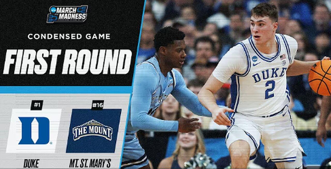 🔥 EPIC SHOWDOWN: Duke vs. Mount St. Mary's - First Round NCAA Tournament Extended Highlights!