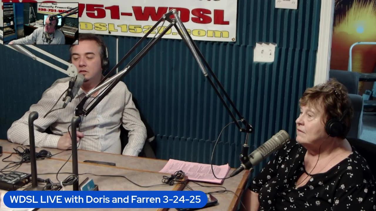 WDSL LIVE with Doris Jordan and Farren 3-24-25