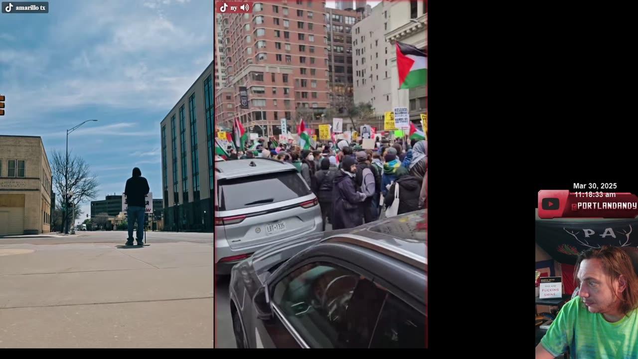 03/30/25: Live Sunday Protests NY + NCAA Reaction