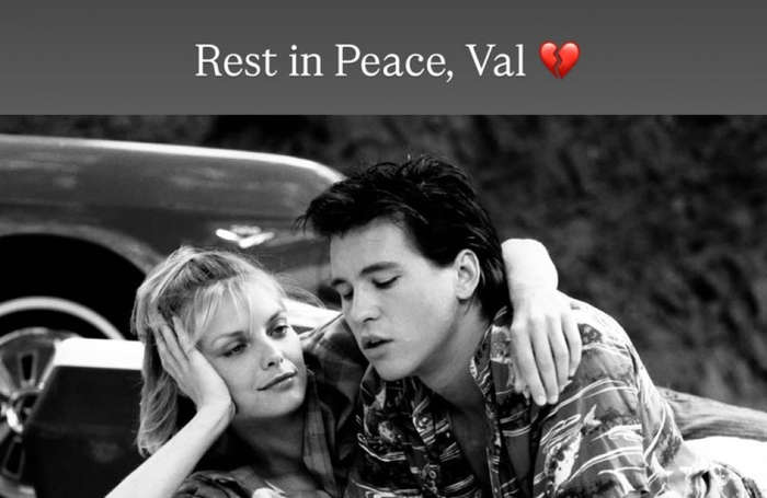 Michelle Pfeiffer pays tribute to her former co-star and friend Val Kilmer