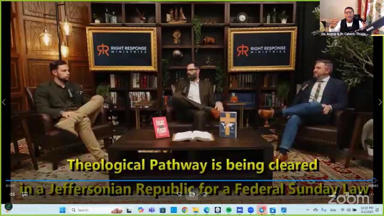 Theological Pathway Being Cleared -Federal Sunday Law