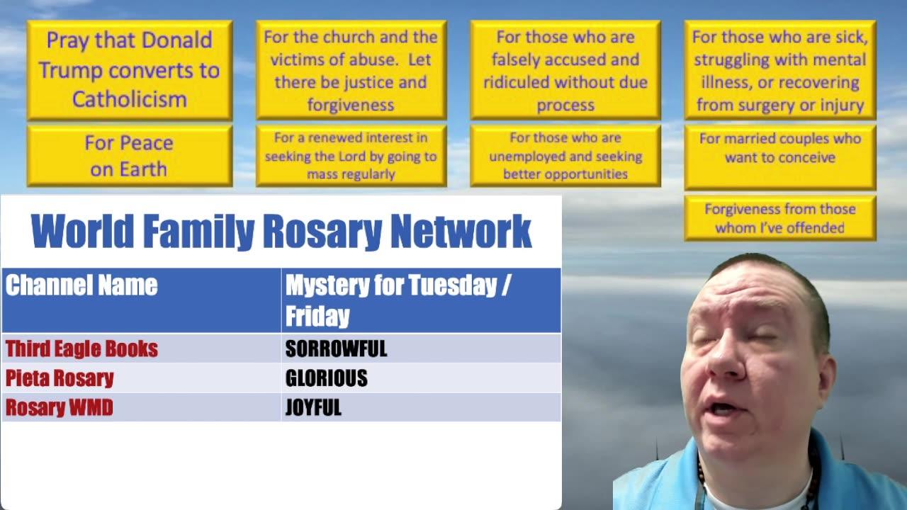 Mary's Daily Live Holy Rosary Prayer at 8:00 p.m. EDT 04/04/2025