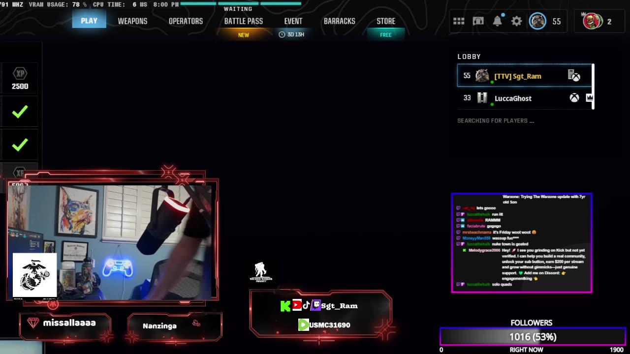 MARINE VET SHADOW BANNED ON STREAMING PLATFORM ( FOLLOW TO SUPPORT)