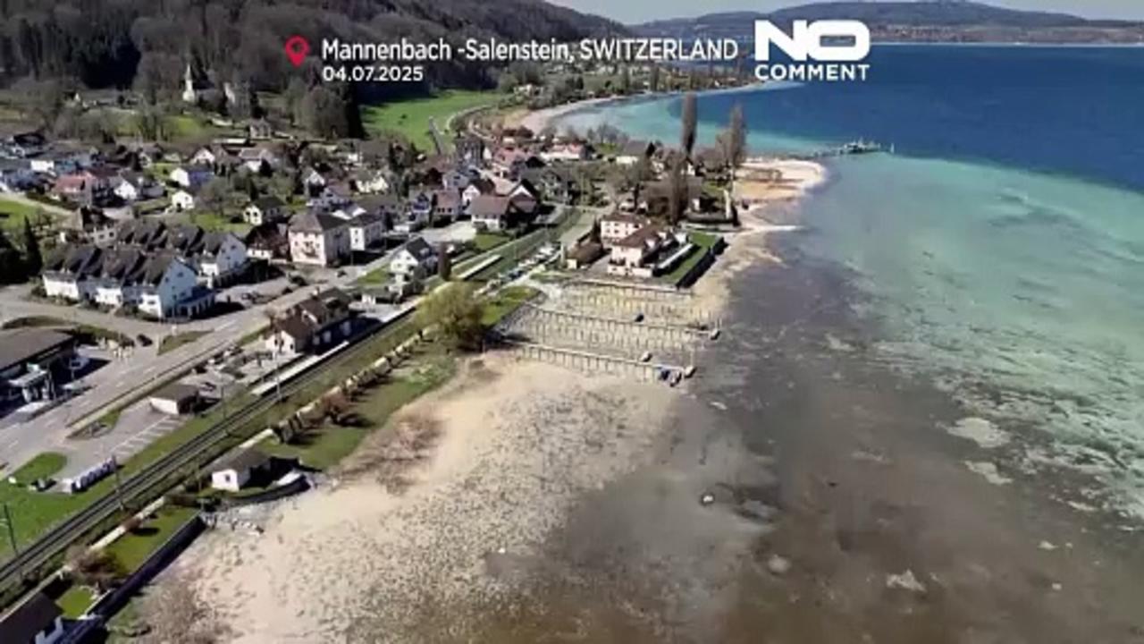 Lake Constance water level hits historic lows amid drought