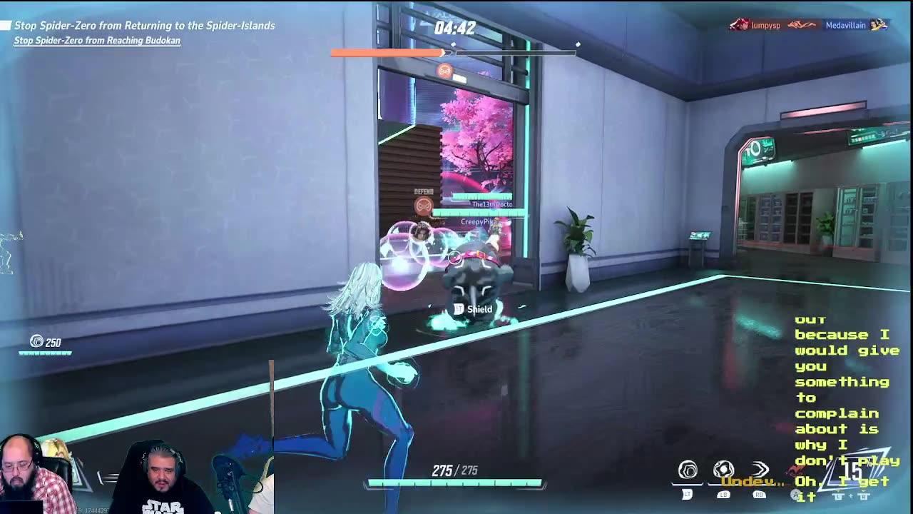 Marvel Rivals with a mostly full squad